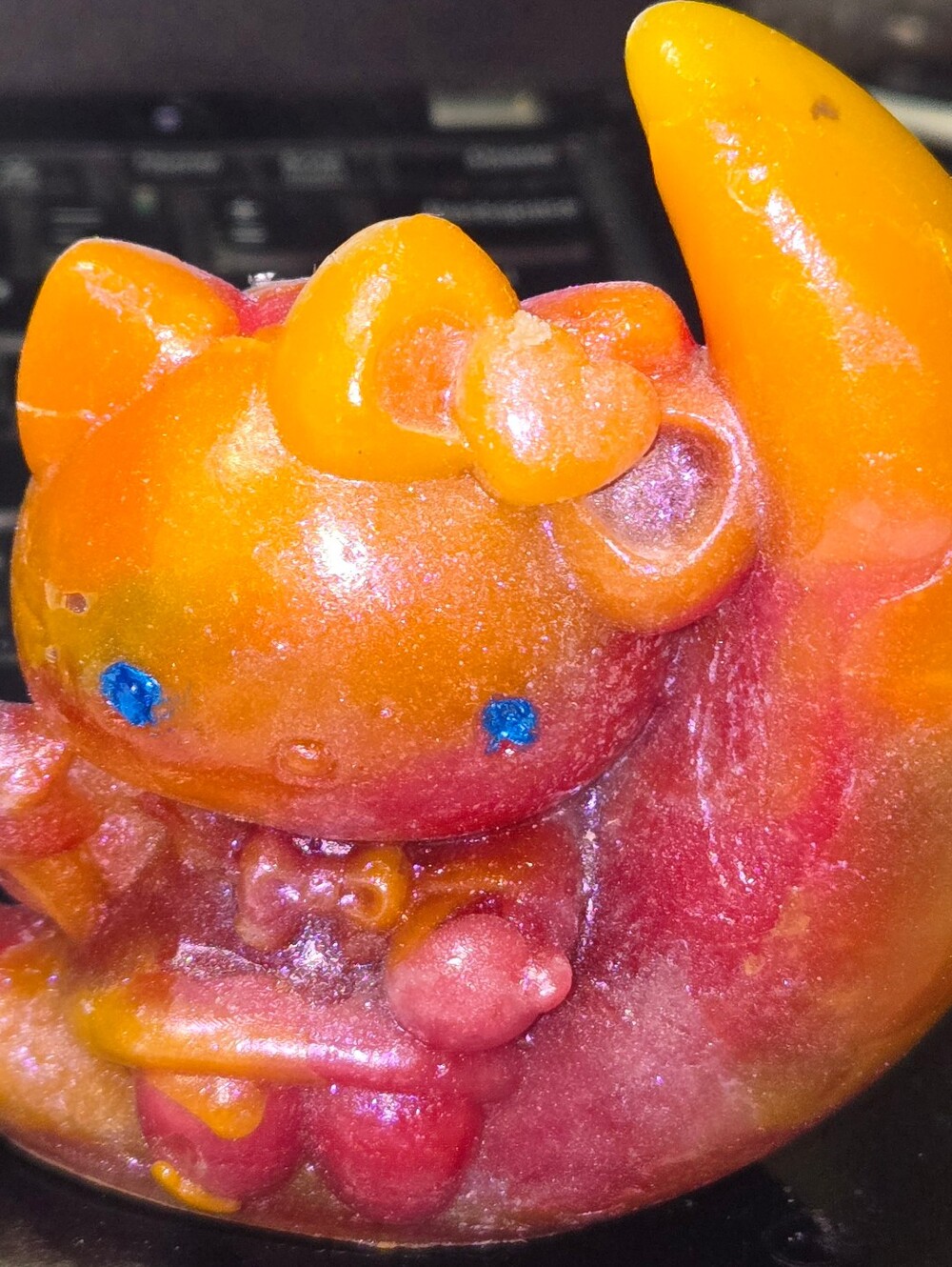 Hello Kitty On The Moon Multi Color Candle Fragranced With Brazilian Bum Bum